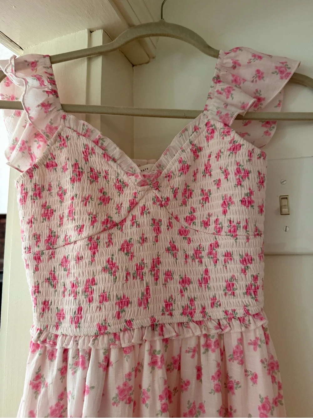 Altar'd State Pink Floral Smocked Sundress for Girls